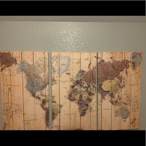 World map panel pictures